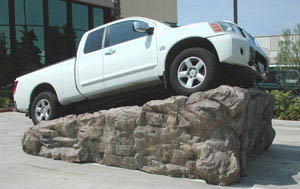 Faux Rock Car Ramp