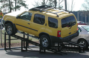 Sidewinder Alpine Wedge Car Display Ramp